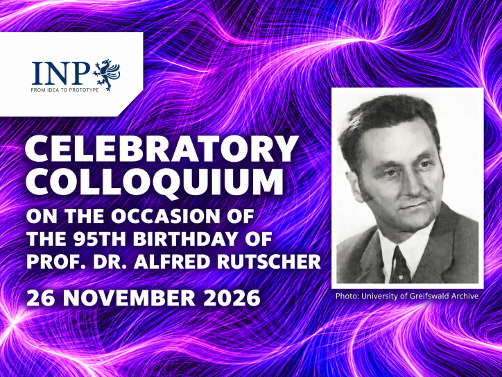 Announcement of the commemorative colloquium marking the 95th birthday of Prof. Dr. Alfred Rutscher on 26 November 2026.
